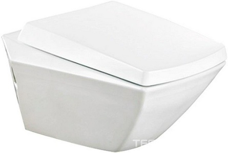 Унитаз подвесной 452x560xh332мм, (БЕЗ сиденья арт.TC375CVK#W и манжеты арт.VRT0300), CeFiONtect,  ZZ Toto Jewelhex CW682E#XW