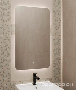 Зеркало  с подсветкой LED 50 см, белый глянцевый Kerama Marazzi PRO PRO.mi.50\WHT