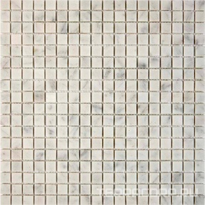 Мозаика Мастера Керамики Glass 239 Bianco carrara (чип 15х15) 30,5х30,5 n/a 