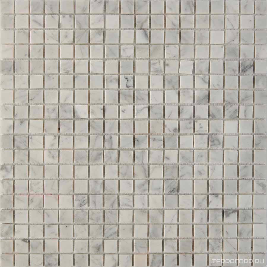 Мозаика Мастера Керамики Glass 241 Bianco carrara (чип 15x15) 30.5х30.5 n/a, фото 3