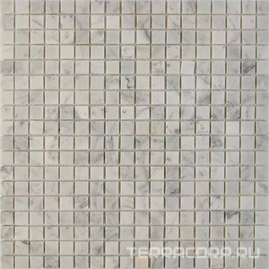 Мозаика Мастера Керамики Glass 241 Bianco carrara (чип 15x15) 30.5х30.5 n/a 