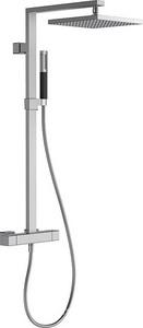 Душевая стойка STRAYT для душа с термостатом, штанга, верхний душ - 250 мм, ручной душ - 25 мм, хром ZZ Jacob Delafon Strayt E98321-CP