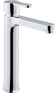 Смеситель для раковины, высокий, БЕЗ донного клапана, цв. хром ZZ Azario Tevis AZ-15494551