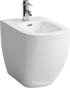 Биде напольное 560х360хh430мм, с 1 отв. д/смес., (крепл. в компл.), с покрытием LCC,  ZZ Laufen Palomba 8.3280.1.400.304.1