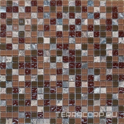 Мозаика HK-49 сливовый микс Crystal+Stone ХХ|32.7x32.7