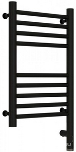 Полотенцесушитель  электрический, 500x300 мм, пульт справа. скрытое подкл. в компл., цвет черный матовый, ZZ Сунержа Богема 31-5805-5030