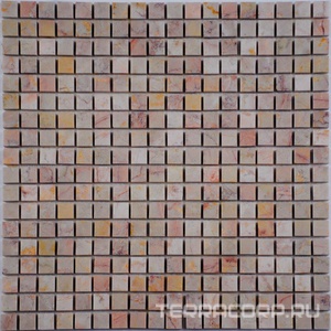 Мозаика Спектр-М Натуральный камень Мозаика из камня на сетке М20-315-15Р 30.5x30.5 Комбинированный 