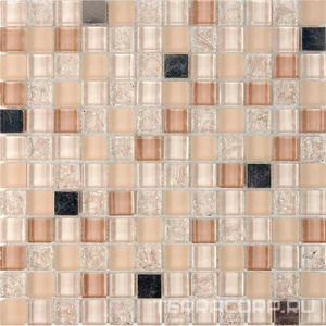 Мозаика Мастера Керамики Glass 716 из стекла и металла (чип 23x23) 30х30 n/a 