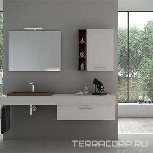 Раковина встраиваемая в столешницу сверху, прямоуг. 650х400хh50(140)мм, с 1 отв.д/смесит., с переливом,  ZZ Globo Incantho IN065BI