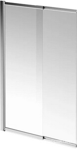 Шторка на ванну 100*h150 см, раздвижная, стекло прозрачное, цв. хром Kerama Marazzi VETRO VE.100.BSD.CR