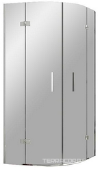 Душевое ограждение SMSKK4 90*90, прозрачное стекло, профиль хром  ZZ