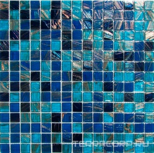 Мозаика Спектр-М Микс стекло Мозаика из стекла на сетке SH-028 32.7x32.7 Комбинированный 