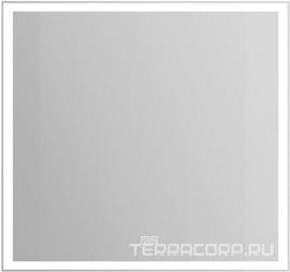 Зеркало 800x30x800мм, со встроенным по периметру светильником и сенсорным выключателем, 12W, 220-240V, BelBagno ZZ