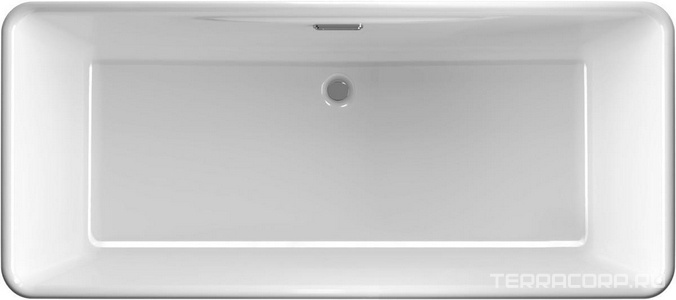 Акриловая ванна отдельностоящая 170*75 см, слив-перелив в комплекте 1Marka Aima 01айк1775