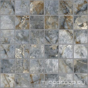 Мозаика Emil Ceramica Tele Di Marmo Revolution Mosaico Blu Ande Naturale 30x30 Синий 