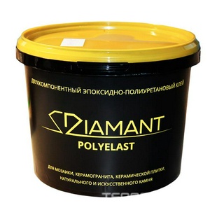 Клей "Диамант ПОЛИЭЛАСТ" (эпоксидно-полиуретановый) 3кг ZZ Антураж Полиэласт n117105