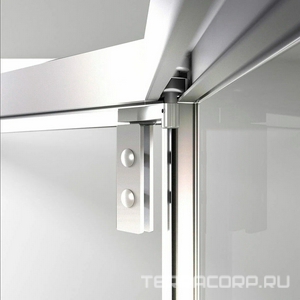 Душевой уголок 1000х1000хh2000мм, 5-ти угольный, раздвижная дверь правая/левая, с 2 неподв.сегментами, (стекло прозрачное 6мм, фурн.цв.хром),  ZZ Vincea Show VSP1-4SH100CL