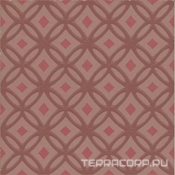 Декор Агуста 1 розовый матовый 9,8x9,8