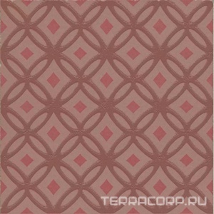 Керамическая плитка Kerama Marazzi Агуста Декор  1 розовый матовый 9,8x9,8 Розовый 