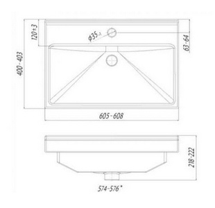 Раковина "Fest"-60 см, для мебели SOHO, белая Mirsant Soho УТ000031977