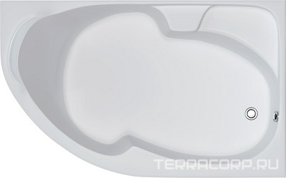 Акриловая ванна 1MarKa Diana R 170x105, с каркасом| 170x105x47