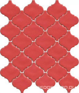 Керамическая плитка Kerama Marazzi Арабески  Марокко красный матовый 26x30x0,7 Красный 