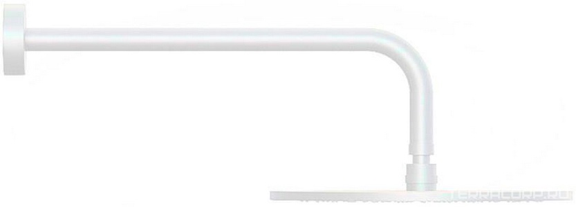 Душ верхний, стационарный, круглый d225мм, G 1/2, антикальц., (латунь цв.белый матовый), Master ZZ Paffoni Универсал ZSOF074BO