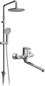 Душевая стойка GEM F40890A94 (душевой шланг/ душевая лейка/переключатель потоков/держатель для душа/эксцентрики ), цв. хром ZZ AMPM Gem F40890A94