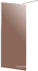 Душевая перегородка 800хh1950мм, правая/левая, (стекло цв.бронза 8мм, кронштейн, фурнит. цв.хром), Liberta ZZ