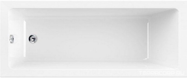 Ванна 170х70хh45см, прямоугольная, без каркаса, (акрил),  ZZ Cezares Plane Solo PLANE SOLO-170-75-45-W37