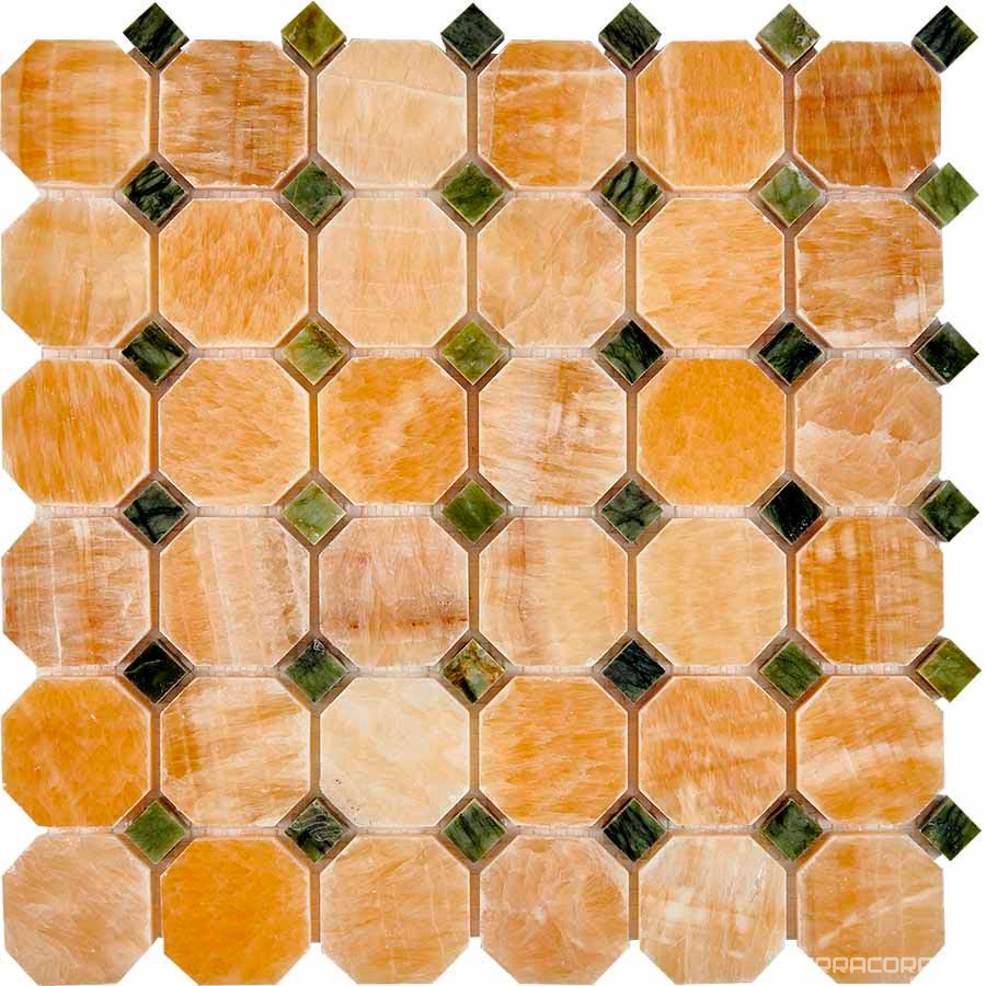 Мозаика Мастера Керамики Glass 210 Honey onyx Dondong (чип 48x48) 30.5х30.5 n/a, фото 3
