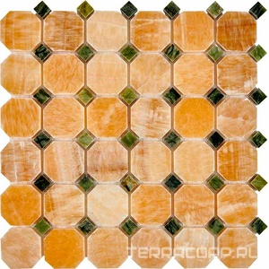 Мозаика Мастера Керамики Glass 210  Honey onyx Dondong (чип 48x48) 30.5х30.5 n/a 