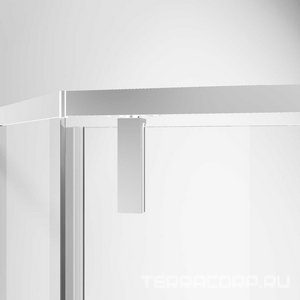 Душевой уголок 900х900хh1950мм, 5-ти угольный, распашн.дверь правая/левая, с 2 неподв.сегмент.(ст.прозр.6мм Easy Clean, фурнит.цв.хром),  ZZ Vincea Slim-N VSP-4SN900CL