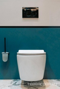 Унитаз подвесной с крышкой-сидением микролифт, безободковый, цв.белый Aquanet Logan 261951