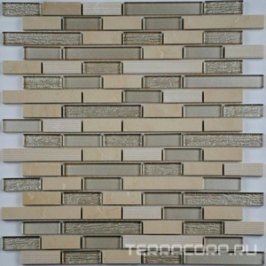 Мозаика Спектр-М Микс стекло Мозаика из стекла на сетке SK10-178 30x30 Комбинированный 