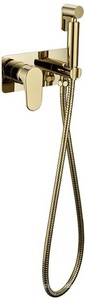 Гигиенический душ  457-G С ВНУТРЕННЕЙ ЧАСТЬЮ, со смесителем, цв.золото ZZ Boheme Spectre 457-G