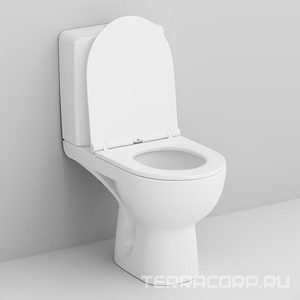 Унитаз напольный в комплекте с бачком и сиденьем микролифт, выпуск универсальный, GEM XX AMPM Gem C908607SC