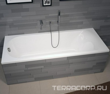 Ванна 170х70см, без ножек/рамы, панелей, слива-перелива, (акрил цв.белый),  Riho Miami B060001005