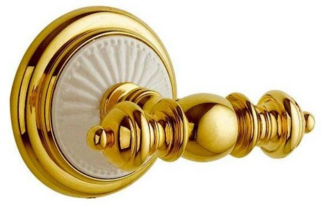 Крючок двойной Boheme Palazzo 10106, крепеж в комплекте, золото ZZ Boheme Универсал 10106