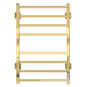 Полотенцесушитель электрический ДВИН  plaza neo 60х40 см, 6 перекладин, скрытый монтаж+кабель с вилкой в компл, подкл. универс., цв. золото K Двин L 4657763753856