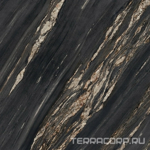 Керамогранит Ariostea Ultra Marmi Tropical Black Lev Silk 6 mm 150x150 Черный 