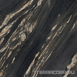 Керамогранит Ariostea Ultra Marmi Tropical Black Lev Silk 6 mm 150x150 Черный 