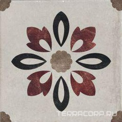 Rivalta Grigio Inserto Fiore XX |20x20