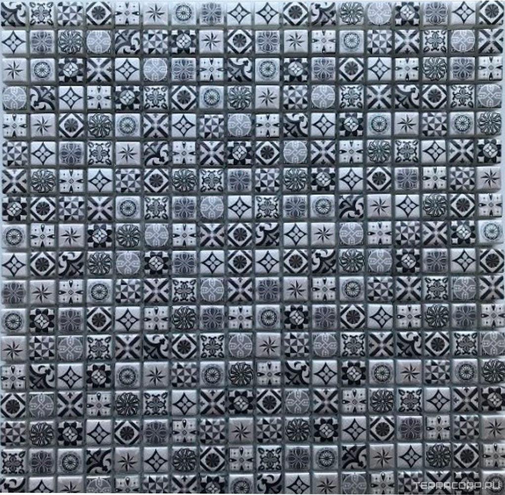 Мозаика Bonaparte Мозаика стеклянная Xindi Grey (15x15x6) 30x30 Комбинированный, фото 3