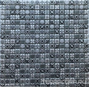Мозаика Bonaparte Мозаика стеклянная Xindi Grey (15x15x6) 30x30 Комбинированный 