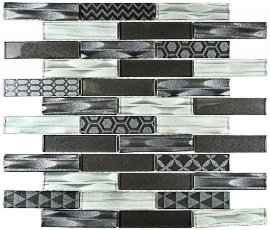 Мозаика Bonaparte Мозаика стеклянная Optima Grey (23x98x6) 30x30 Комбинированный, фото 3