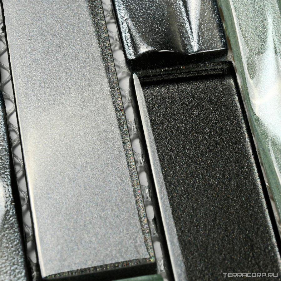 Мозаика Bonaparte Мозаика стеклянная Optima Grey (23x98x6) 30x30 Комбинированный, фото 5