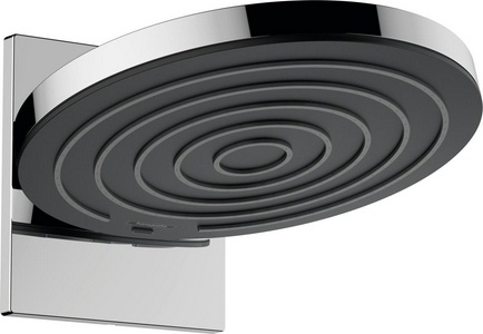 Верхний душ, лейка круглая 260мм, стеновой кронштейн с ргулир.углом наклона, 2 типа струи, (цв. хром),  260 2jet EcoSmart ZZ Hansgrohe Pulsify 24151000