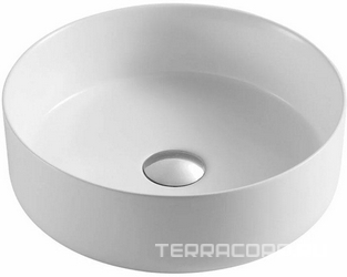 Раковина 355х355х120 накладная, цв. белый матовый, ZZ