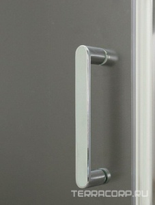 Дверь для душа, в нишу 1050-1150хh1900мм, сдвижная, 1 дверь, 1 неподв.секция, правая/левая, (стекло рифленое Punto 5мм, фурн.цв.хром),  ZZ BelBagno Unique UNIQUE-BF-1-100/115-P-Cr